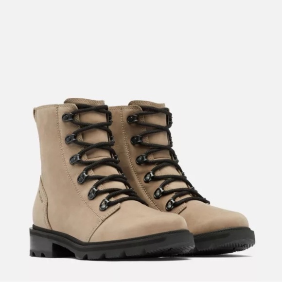 SOREL LENNOX LACE WATERPROOF BOOT IN TAUPE SZ 10 - Picture 14 of 14